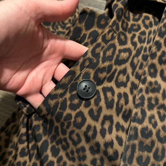 NWT REBECCA MINKOFF LEOPARD TRENCH COAY - Picture 2 of 4